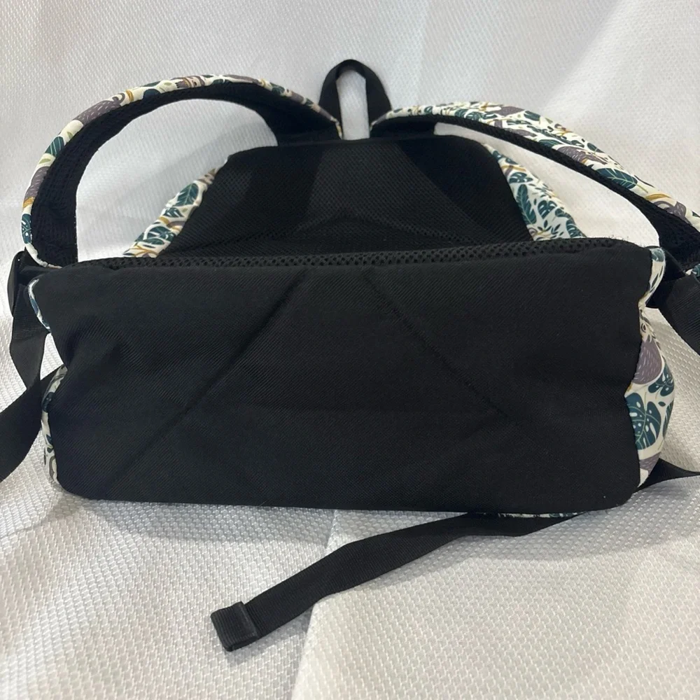 Sloth Backpack Leaves And Branches Green And Grey Multipocket